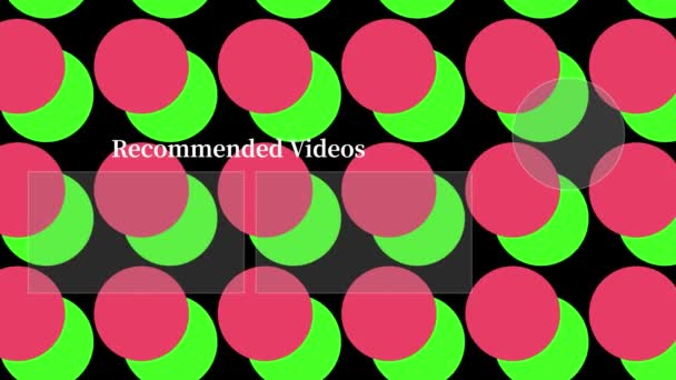 Grafica Del Movimento Dello Schermo Finale Della Scheda Youtube — Video Stock