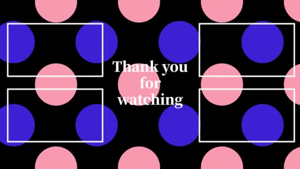 Youtube End Card Ending Screen Motion Graphics — Stock Video