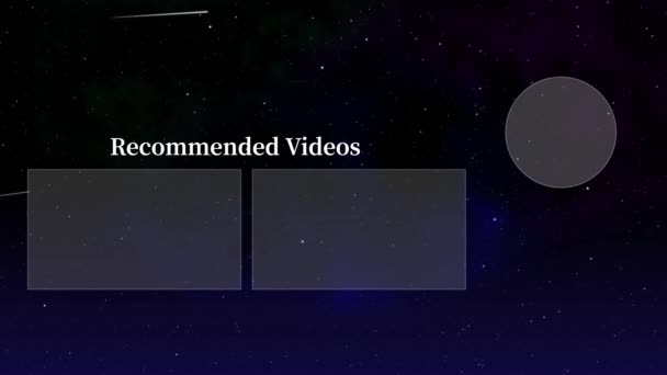Placa Capăt Youtube Care Încheie Grafica Mișcării Ecranului — Videoclip de stoc