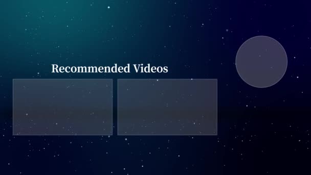 Youtube End Card Ending Screen Motion Graphics — Stockvideo