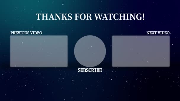 Youtube End Card Ending Screen Motion Graphics — 비디오