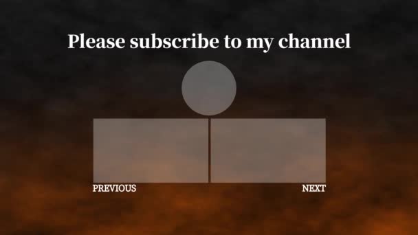 Youtube End Card Ending Screen Motion Graphics — стоковое видео