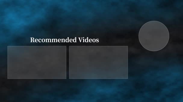Karta Końcowa Youtube Kończąca Grafikę Ruchu Ekranu — Wideo stockowe