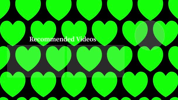 Youtube Endkarte Beendet Screen Motion Grafik — Stockvideo