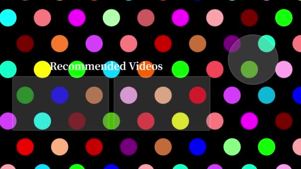 Gráficos Movimento Final Cartão Extremidade Youtube — Vídeo de Stock