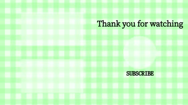 Youtube End Card Ending Screen Motion Graphics — стоковое видео