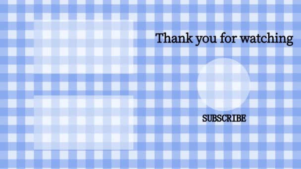Youtube End Card Ending Screen Motion Graphics — стоковое видео