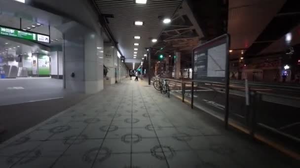 Tokyo Night Cycling Dash Cam Driving Recorder 2021 — ストック動画