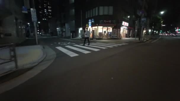 Tokyo Night Cycling Dash Cam Driving Recorder 2021 — Stok video