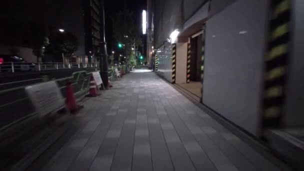 Tokyo Night Cycling Dash Cam Driving Recorder 2021 — Wideo stockowe