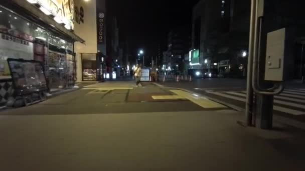 Tokyo Night Cycling Dash Cam Driving Recorder 2021 — Videoclip de stoc