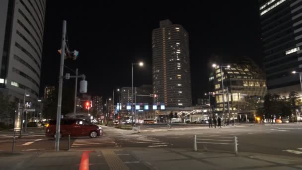 Tokyo Toyosu Night View December 2021 — Stockvideo