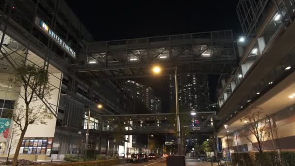 Tokyo Toyosu Night View December 2021 — Video Stock