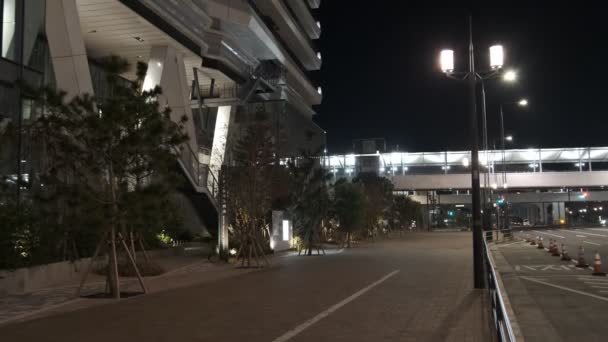 Tokyo Toyosu Night View December 2021 — Wideo stockowe