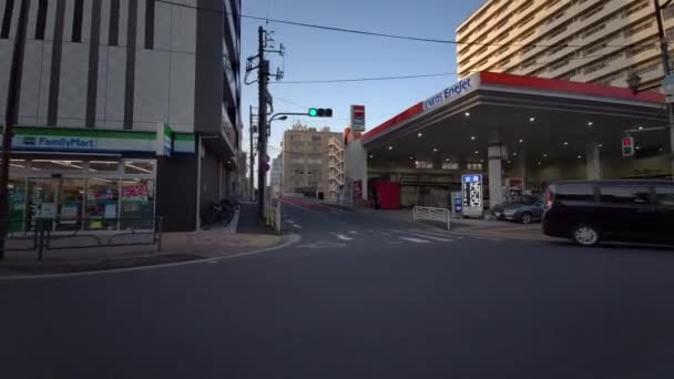 Tokio Ciclismo Guion Cam Grabadora Conducción — Vídeos de Stock