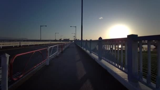 Tokyo Cycling Dash Cam Driving Recorder — стоковое видео