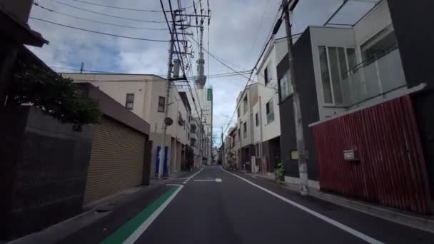 Tokyo Cycling Dash Cam Driving Recorder — Stockvideo