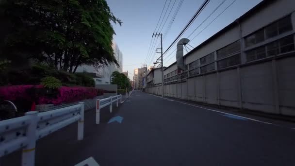 Tokyo Cycling Dash Cam Driving Recorder — Stockvideo