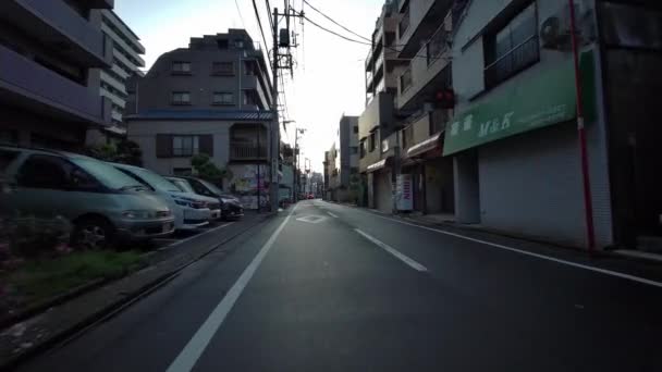 Tokio Ciclismo Guion Cam Grabadora Conducción — Vídeos de Stock