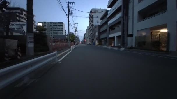 Tokyo Cycling Dash Cam Driving Recorder — Wideo stockowe