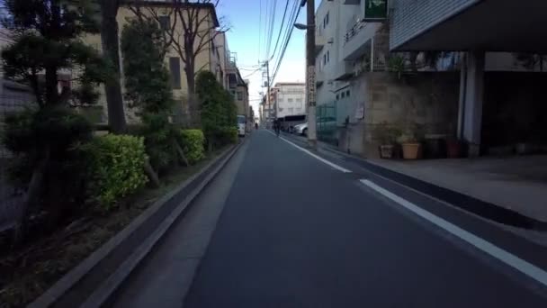 Tokio Ciclismo Guion Cam Grabadora Conducción — Vídeos de Stock