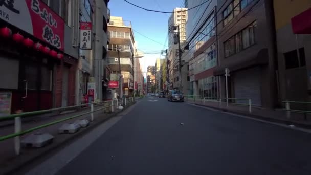 Tokyo Cycling Dash Cam Driving Recorder — Wideo stockowe