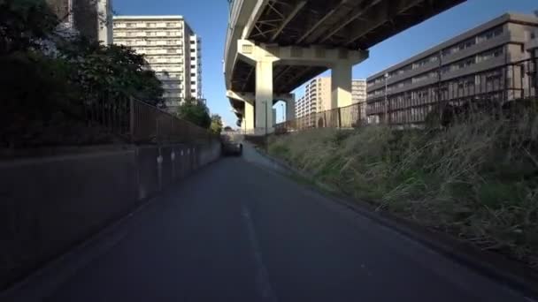 Tokyo Cycling Dash Cam Driving Recorder — 图库视频影像