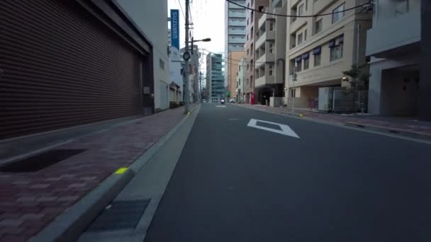 Tokio Ciclismo Guion Cam Grabadora Conducción — Vídeos de Stock