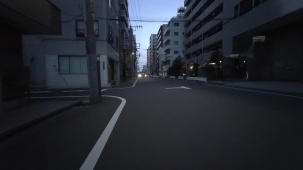 Tokyo Cycling Dash Cam Driving Recorder — стоковое видео