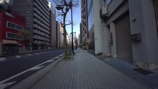 Tokyo Cycling Dash Cam Driving Recorder — Vídeo de stock