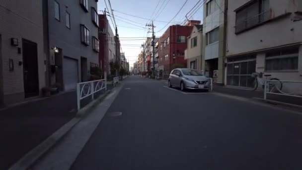 Tokyo Cycling Dash Cam Driving Recorder — Stockvideo