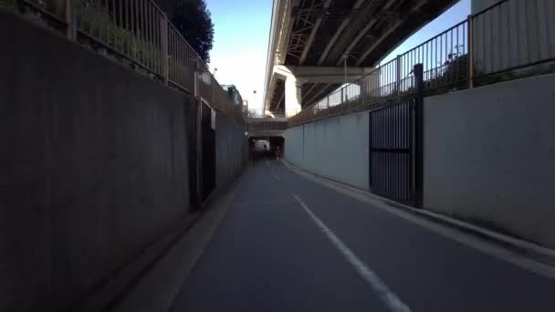 Tokyo Cycling Dash Cam Driving Recorder — Vídeo de stock