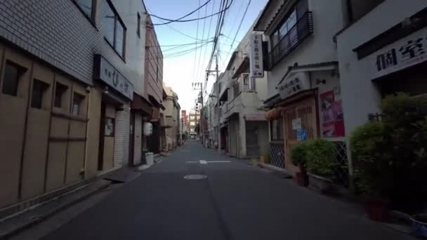 Tokio Ciclismo Guion Cam Grabadora Conducción — Vídeos de Stock