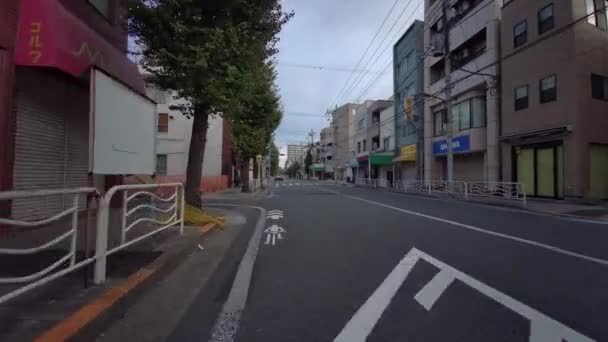 Tokio Ciclismo Guion Cam Grabadora Conducción — Vídeos de Stock