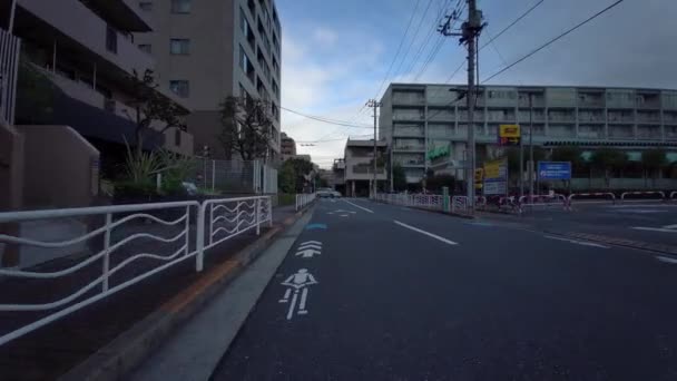 Tokyo Cycling Dash Cam Driving Recorder — 图库视频影像