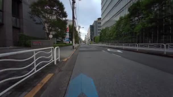 Tokyo Cycling Dash Cam Driving Recorder — Αρχείο Βίντεο