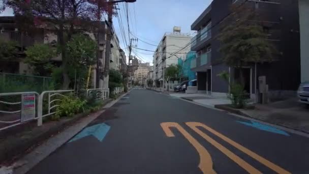 Tokyo Cycling Dash Cam Driving Recorder — Vídeo de Stock