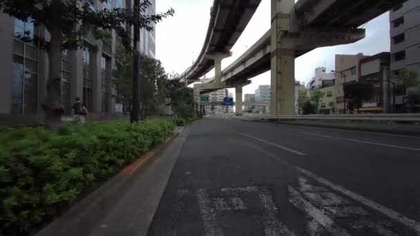 Tokyo Cycling Dash Cam Driving Recorder — Stockvideo