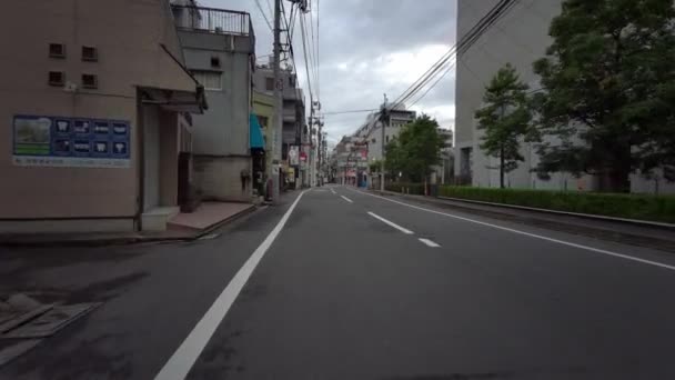 Tokyo Cycling Dash Cam Driving Recorder — Stock videók