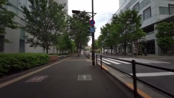 Rekam Mengemudi Cam Bersepeda Tokyo — Stok Video