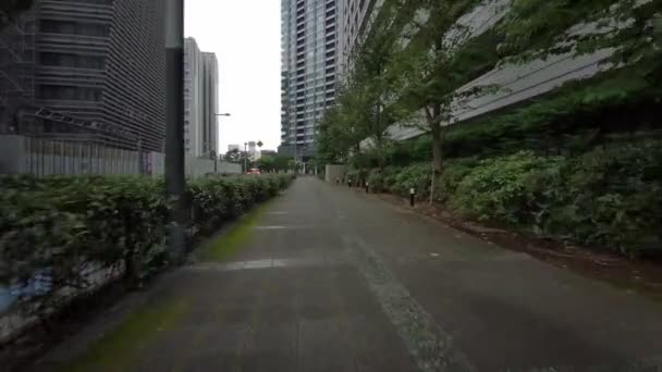 Tokio Ciclismo Guion Cam Grabadora Conducción — Vídeos de Stock