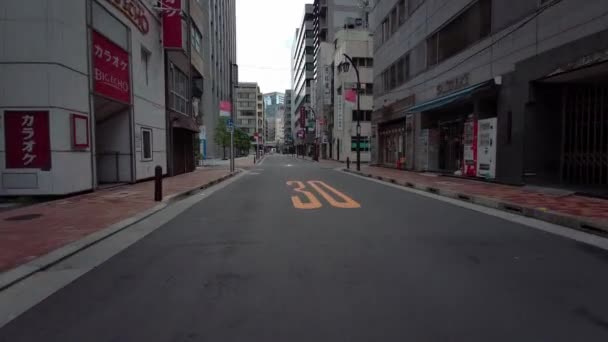 Tokio Ciclismo Guion Cam Grabadora Conducción — Vídeos de Stock