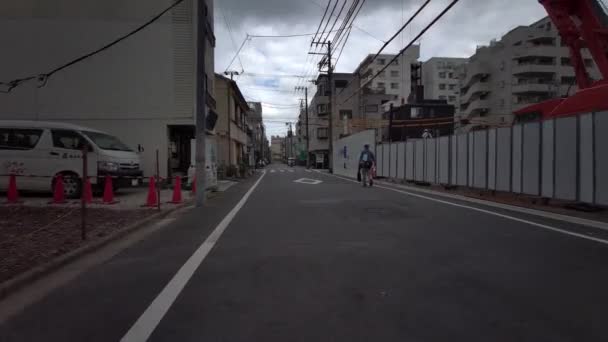 Tokio Ciclismo Guion Cam Grabadora Conducción — Vídeos de Stock