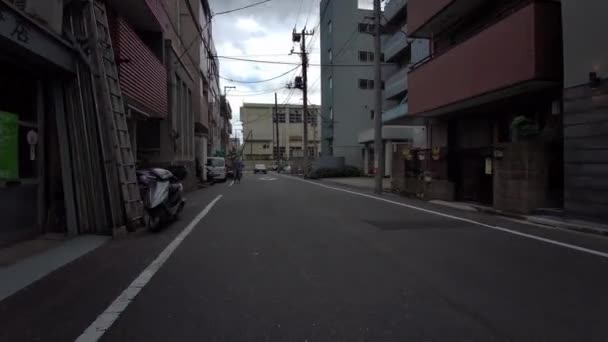 Tokyo Cycling Dash Cam Driving Recorder — Video Stock
