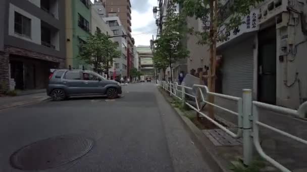 Tokyo Cycling Dash Cam Driving Recorder — Vídeos de Stock