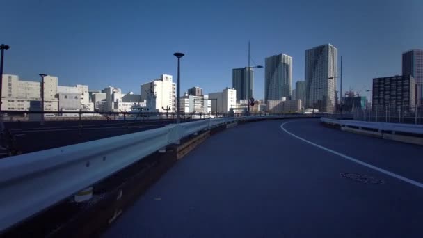 Tokyo Cycling Dash Cam Driving Recorder — Αρχείο Βίντεο
