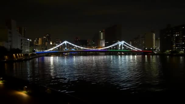 Pont Tokyo Vue Nuit — Video