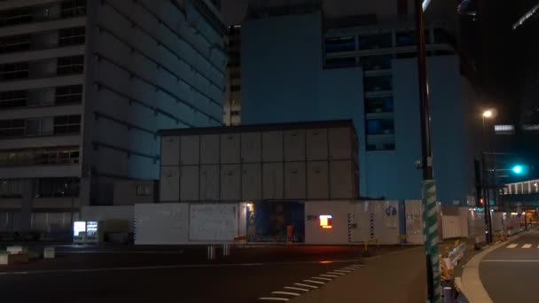 Japonia Tokio Widok Nocy Krajobraz — Wideo stockowe
