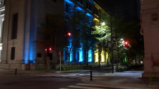 Ιαπωνία Τόκιο Night View Τοπίο — Αρχείο Βίντεο