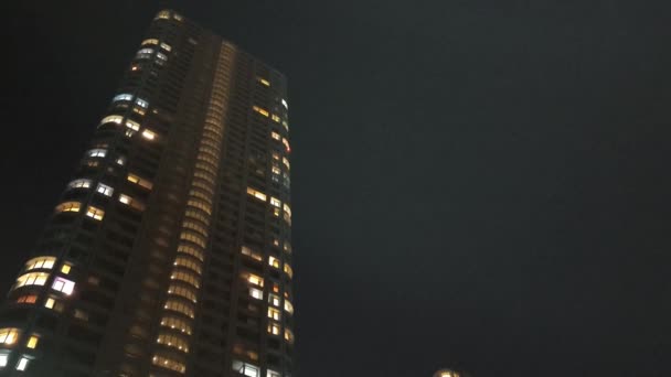 Japão Tóquio Vista Noturna Paisagem — Vídeo de Stock